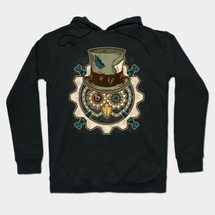 Steamy Mad Owl (Steampunk) | Victorian Owl Hoodie